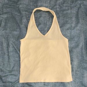 Light yellow halter tank from American Eagle